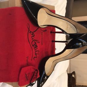 Christian Louboutin black patent leather